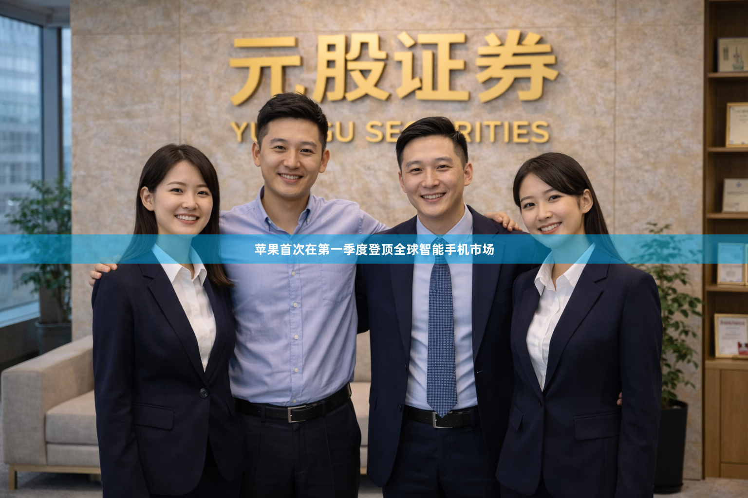 苹果首次在第一季度登顶全球智能手机市场