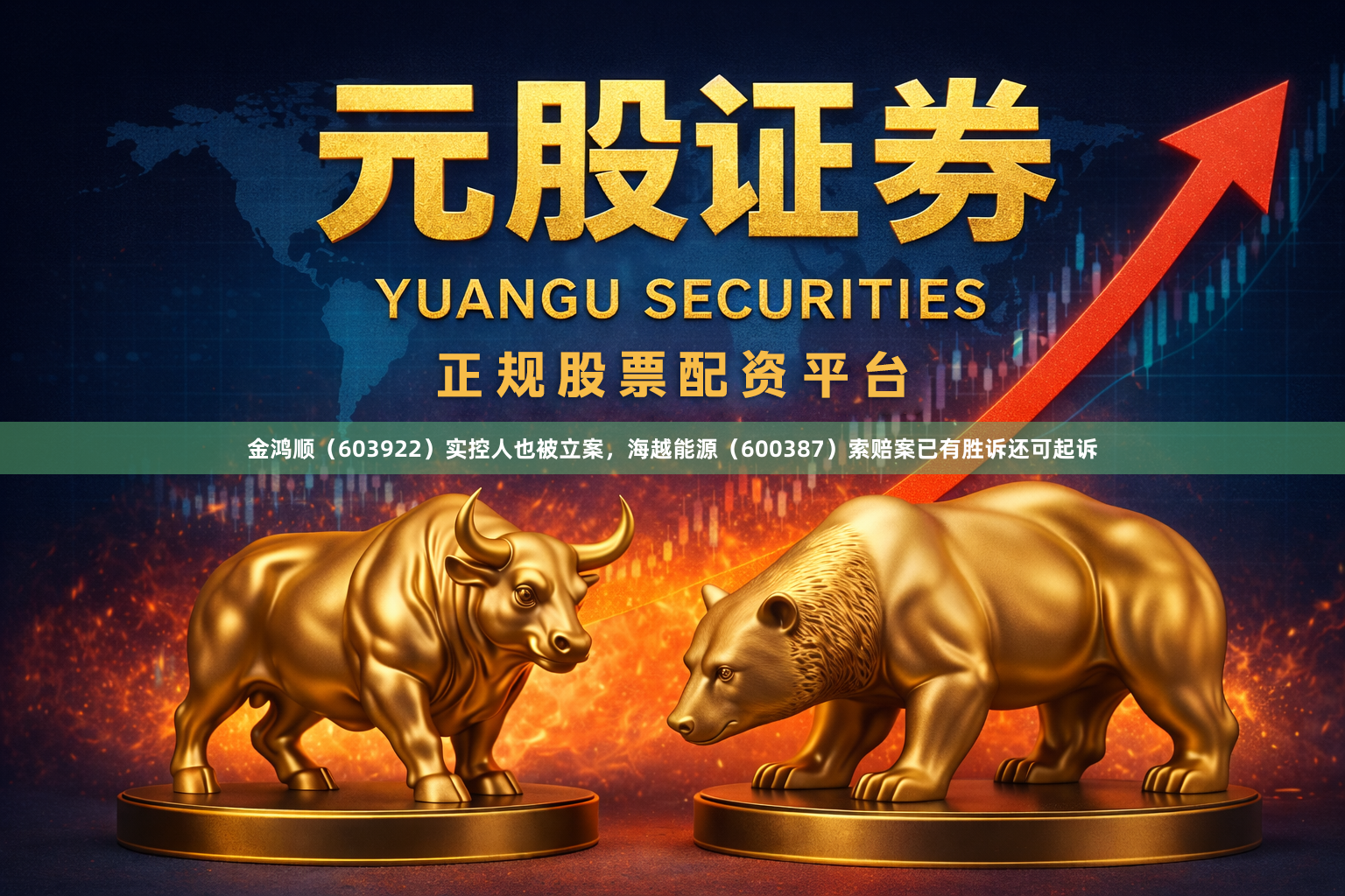 金鸿顺（603922）实控人也被立案，海越能源（600387）索赔案已有胜诉还可起诉