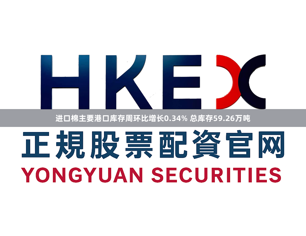 进口棉主要港口库存周环比增长0.34% 总库存59.26万吨