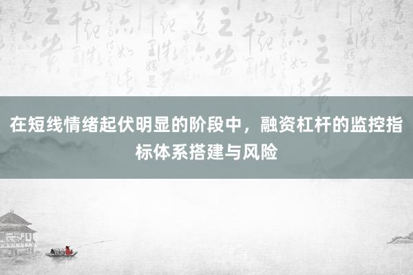 在短线情绪起伏明显的阶段中，融资杠杆的监控指标体系搭建与风险