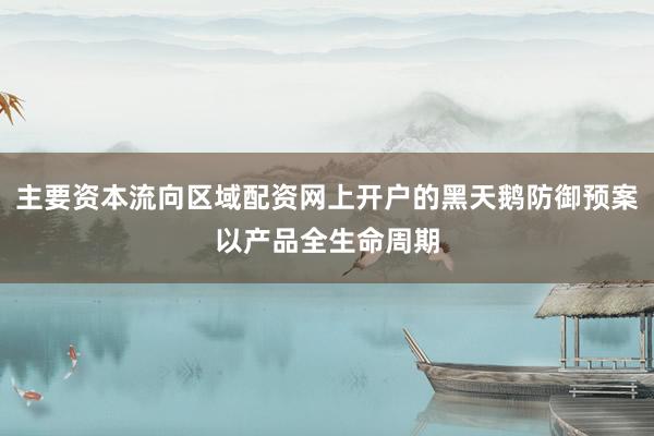 主要资本流向区域配资网上开户的黑天鹅防御预案以产品全生命周期