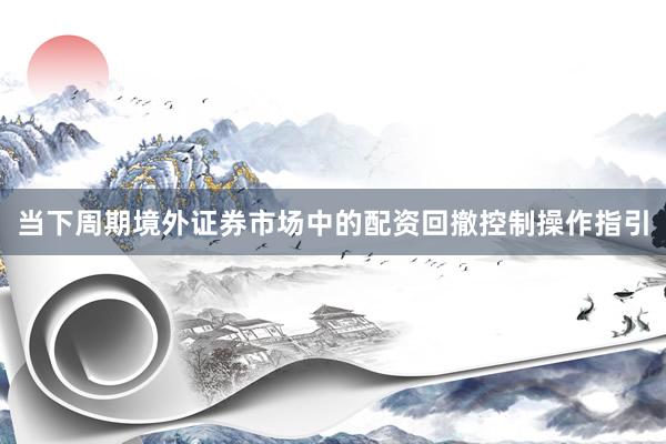 当下周期境外证券市场中的配资回撤控制操作指引
