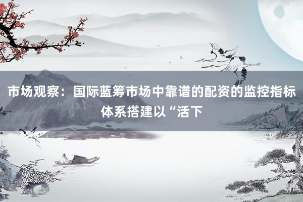 市场观察：国际蓝筹市场中靠谱的配资的监控指标体系搭建以“活下