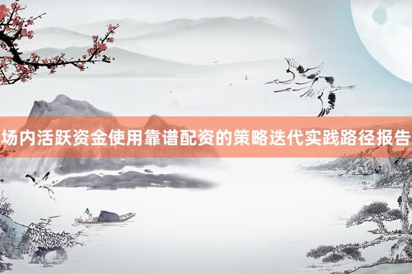 场内活跃资金使用靠谱配资的策略迭代实践路径报告