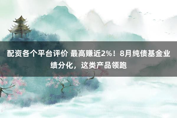 配资各个平台评价 最高赚近2%！8月纯债基金业绩分化，这类产品领跑