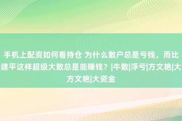 手机上配资如何看持仓 为什么散户总是亏钱，而比如章建平这样超级大散总是能赚钱？|牛散|浮亏|方文艳|大资金